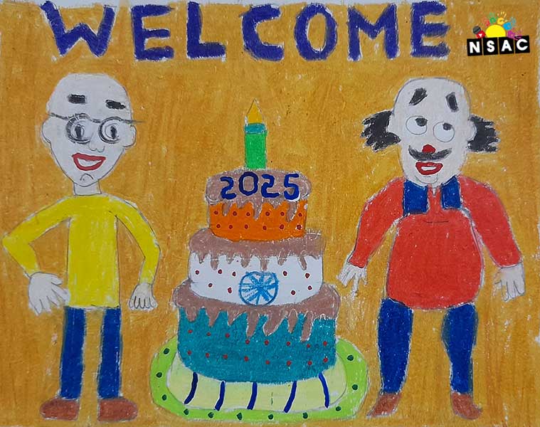 Artwork of A.Sukandhan Karikalvalavan in 20th All India Child Art Competition 2024, A Lovely Day with Motu Patlu, Harvinder Mankkar, National Level Painting Competition for Kids, Painting Competition for Children, Online Painting Competition for Kids, Kids Art Competition, Children Art Contest, Drawing Competition for Children, Painting Competition in Delhi for Kids