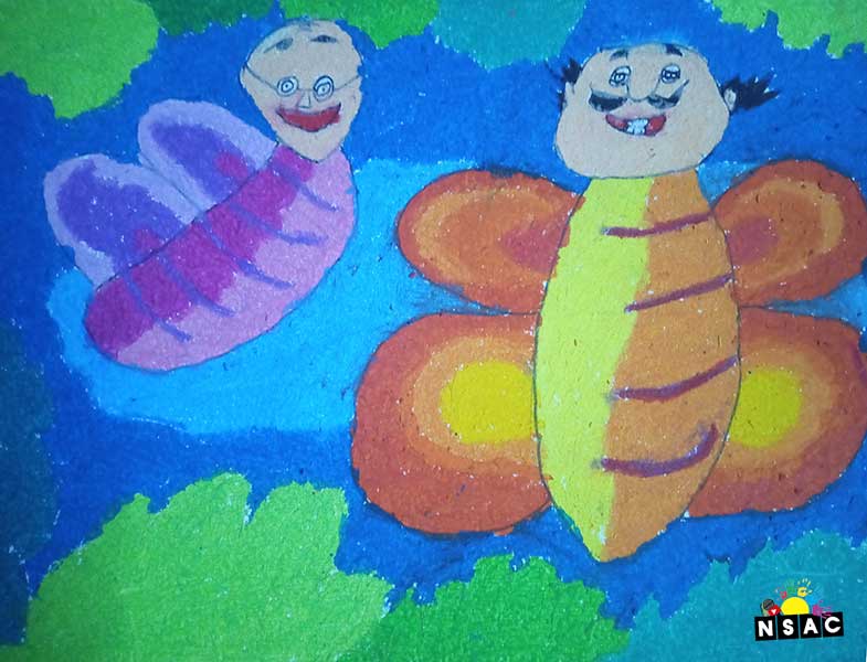 Artwork of Suthikshan.R in 20th All India Child Art Competition 2024, A Lovely Day with Motu Patlu, Harvinder Mankkar, National Level Painting Competition for Kids, Painting Competition for Children, Online Painting Competition for Kids, Kids Art Competition, Children Art Contest, Drawing Competition for Children, Painting Competition in Delhi for Kids