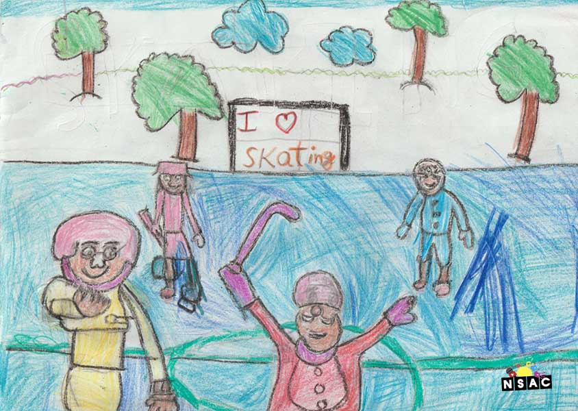 Artwork of Ishita Polineni in 20th All India Child Art Competition 2024, A Lovely Day with Motu Patlu, Harvinder Mankkar, National Level Painting Competition for Kids, Painting Competition for Children, Online Painting Competition for Kids, Kids Art Competition, Children Art Contest, Drawing Competition for Children, Painting Competition in Delhi for Kids