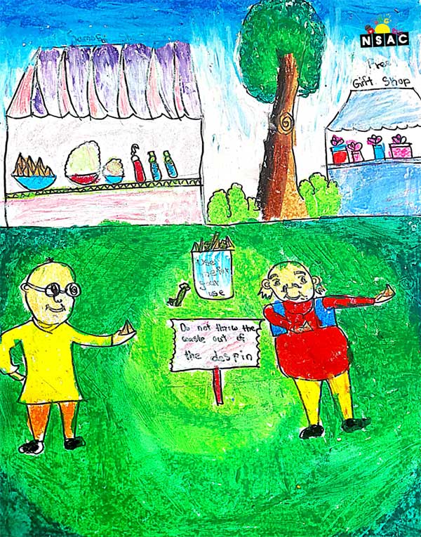 Artwork of G Hashika in 20th All India Child Art Competition 2024, A Lovely Day with Motu Patlu, Harvinder Mankkar, National Level Painting Competition for Kids, Painting Competition for Children, Online Painting Competition for Kids, Kids Art Competition, Children Art Contest, Drawing Competition for Children, Painting Competition in Delhi for Kids