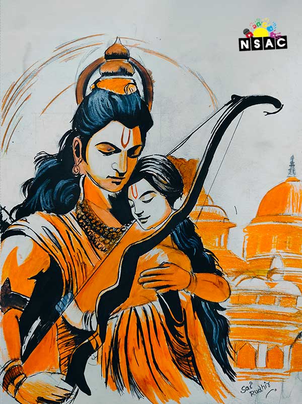 Artwork of M.Sai Rudhir in 20th All India Child Art Competition 2024, My Idol, National Level Painting Competition for Kids, Painting Competition for Children, Online Painting Competition for Kids, Kids Art Competition, Children Art Contest, Drawing Competition for Children, Painting Competition in Delhi for Kids