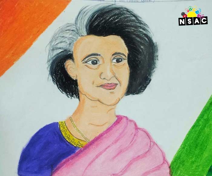Artwork of Aarohi Sudhir Patil in 20th All India Child Art Competition 2024, My Idol, National Level Painting Competition for Kids, Painting Competition for Children, Online Painting Competition for Kids, Kids Art Competition, Children Art Contest, Drawing Competition for Children, Painting Competition in Delhi for Kids