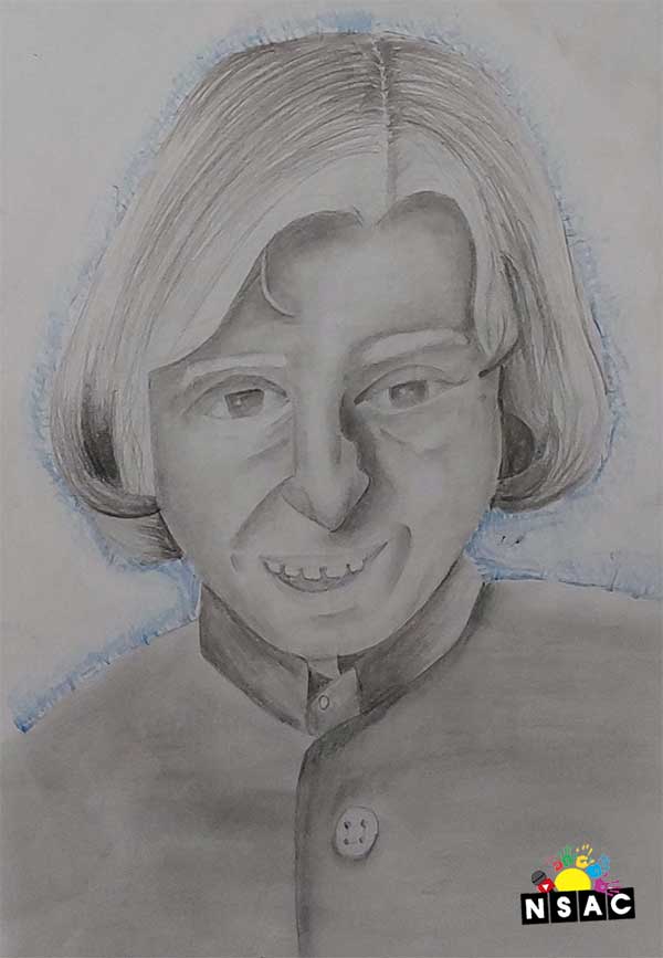 Artwork of Aaneta Das in 20th All India Child Art Competition 2024, My Idol, National Level Painting Competition for Kids, Painting Competition for Children, Online Painting Competition for Kids, Kids Art Competition, Children Art Contest, Drawing Competition for Children, Painting Competition in Delhi for Kids