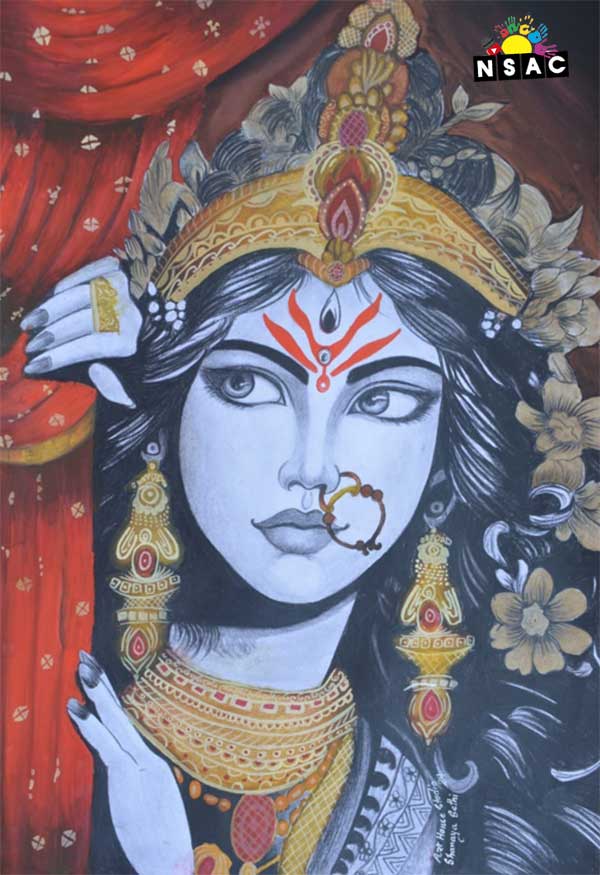 Artwork of Shanaya in 20th All India Child Art Competition 2024, My Idol, National Level Painting Competition for Kids, Painting Competition for Children, Online Painting Competition for Kids, Kids Art Competition, Children Art Contest, Drawing Competition for Children, Painting Competition in Delhi for Kids