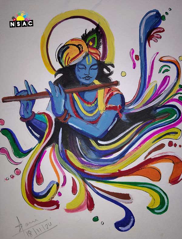 Artwork of Soni Sagar in 20th All India Child Art Competition 2024, My Idol, National Level Painting Competition for Kids, Painting Competition for Children, Online Painting Competition for Kids, Kids Art Competition, Children Art Contest, Drawing Competition for Children, Painting Competition in Delhi for Kids
