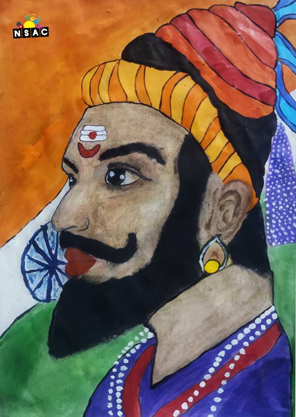 Artwork of Anant Khemka in 20th All India Child Art Competition 2024, My Idol, National Level Painting Competition for Kids, Painting Competition for Children, Online Painting Competition for Kids, Kids Art Competition, Children Art Contest, Drawing Competition for Children, Painting Competition in Delhi for Kids