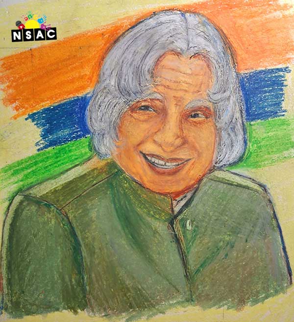 Artwork of Sunishka. K in 20th All India Child Art Competition 2024, My Idol, National Level Painting Competition for Kids, Painting Competition for Children, Online Painting Competition for Kids, Kids Art Competition, Children Art Contest, Drawing Competition for Children, Painting Competition in Delhi for Kids