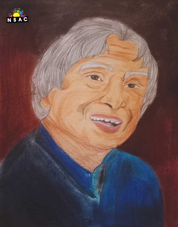 Artwork of S Aadira in 20th All India Child Art Competition 2024, My Idol, National Level Painting Competition for Kids, Painting Competition for Children, Online Painting Competition for Kids, Kids Art Competition, Children Art Contest, Drawing Competition for Children, Painting Competition in Delhi for Kids