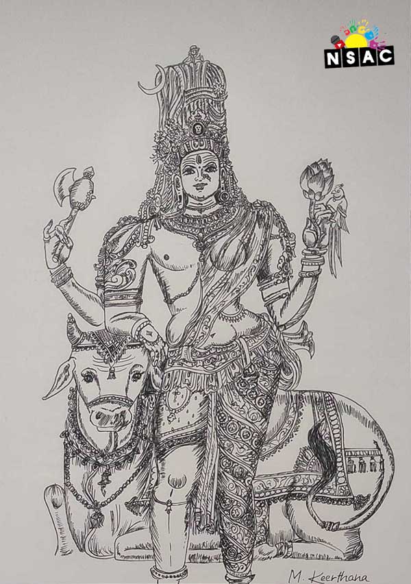 Artwork of M. Keerthana in 20th All India Child Art Competition 2024, My Idol, National Level Painting Competition for Kids, Painting Competition for Children, Online Painting Competition for Kids, Kids Art Competition, Children Art Contest, Drawing Competition for Children, Painting Competition in Delhi for Kids