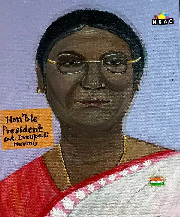 Artwork of Tina A S in 20th All India Child Art Competition 2024, My Idol, National Level Painting Competition for Kids, Painting Competition for Children, Online Painting Competition for Kids, Kids Art Competition, Children Art Contest, Drawing Competition for Children, Painting Competition in Delhi for Kids