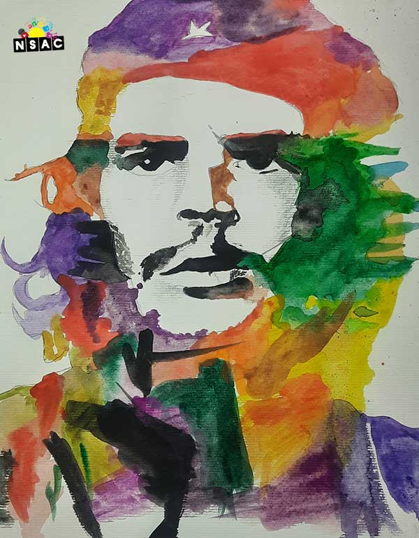 Artwork of Maddila Hasini in 20th All India Child Art Competition 2024, My Idol, National Level Painting Competition for Kids, Painting Competition for Children, Online Painting Competition for Kids, Kids Art Competition, Children Art Contest, Drawing Competition for Children, Painting Competition in Delhi for Kids
