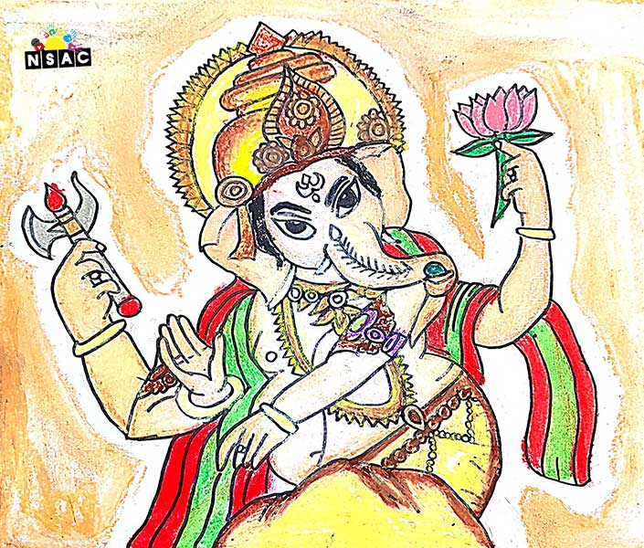 Artwork of P Rithik in 20th All India Child Art Competition 2024, My Idol, National Level Painting Competition for Kids, Painting Competition for Children, Online Painting Competition for Kids, Kids Art Competition, Children Art Contest, Drawing Competition for Children, Painting Competition in Delhi for Kids