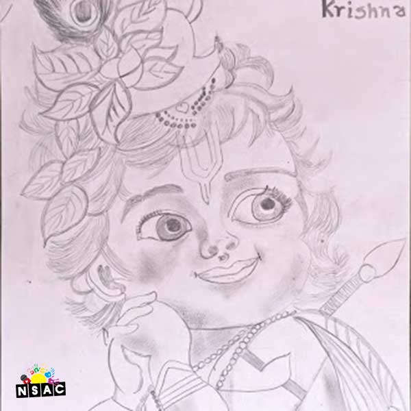 Artwork of Jiya Ramjiwan Thakur in 20th All India Child Art Competition 2024, My Idol, National Level Painting Competition for Kids, Painting Competition for Children, Online Painting Competition for Kids, Kids Art Competition, Children Art Contest, Drawing Competition for Children, Painting Competition in Delhi for Kids