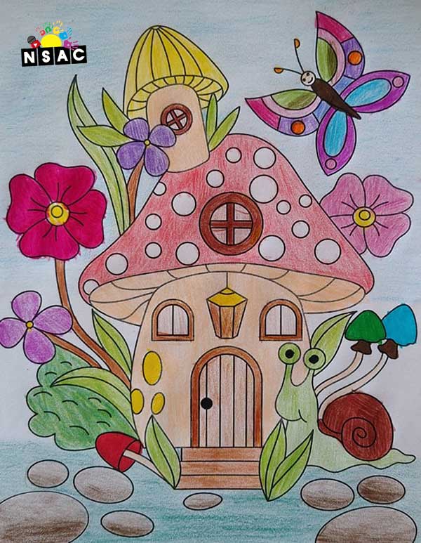 Artwork of Aarna Ramesh Karanji in 20th All India Child Art Competition 2024, Colouring Competition, Coloring Contest, National Level Painting Competition for Kids, Painting Competition for Children, Online Painting Competition for Kids, Kids Art Competition, Children Art Contest, Drawing Competition for Children, Painting Competition in Delhi for Kids