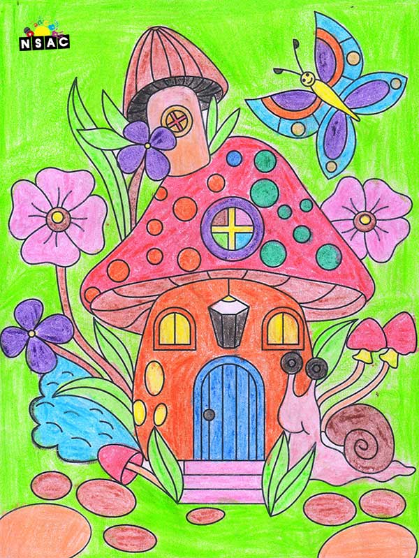 Artwork of Meghavarshana R in 20th All India Child Art Competition 2024, Colouring Competition, Coloring Contest, National Level Painting Competition for Kids, Painting Competition for Children, Online Painting Competition for Kids, Kids Art Competition, Children Art Contest, Drawing Competition for Children, Painting Competition in Delhi for Kids
