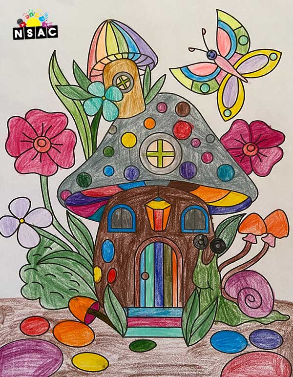 Artwork of Shreya Koushik in 20th All India Child Art Competition 2024, Colouring Competition, Coloring Contest, National Level Painting Competition for Kids, Painting Competition for Children, Online Painting Competition for Kids, Kids Art Competition, Children Art Contest, Drawing Competition for Children, Painting Competition in Delhi for Kids