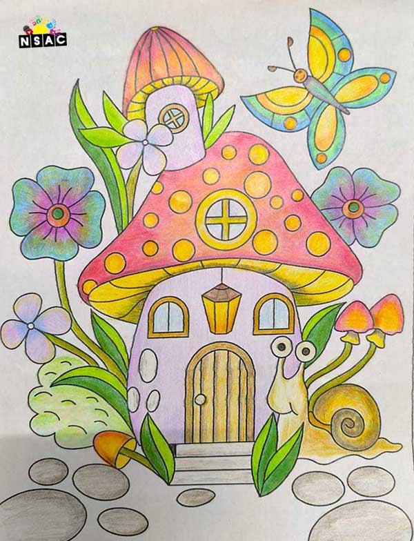Artwork of Vedika Krishna in 20th All India Child Art Competition 2024, Colouring Competition, Coloring Contest, National Level Painting Competition for Kids, Painting Competition for Children, Online Painting Competition for Kids, Kids Art Competition, Children Art Contest, Drawing Competition for Children, Painting Competition in Delhi for Kids