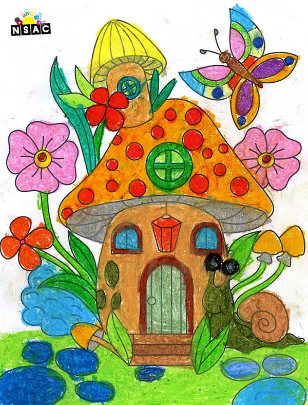 Artwork of Tejaswini Chakraborty Dinda in 20th All India Child Art Competition 2024, Colouring Competition, Coloring Contest, National Level Painting Competition for Kids, Painting Competition for Children, Online Painting Competition for Kids, Kids Art Competition, Children Art Contest, Drawing Competition for Children, Painting Competition in Delhi for Kids