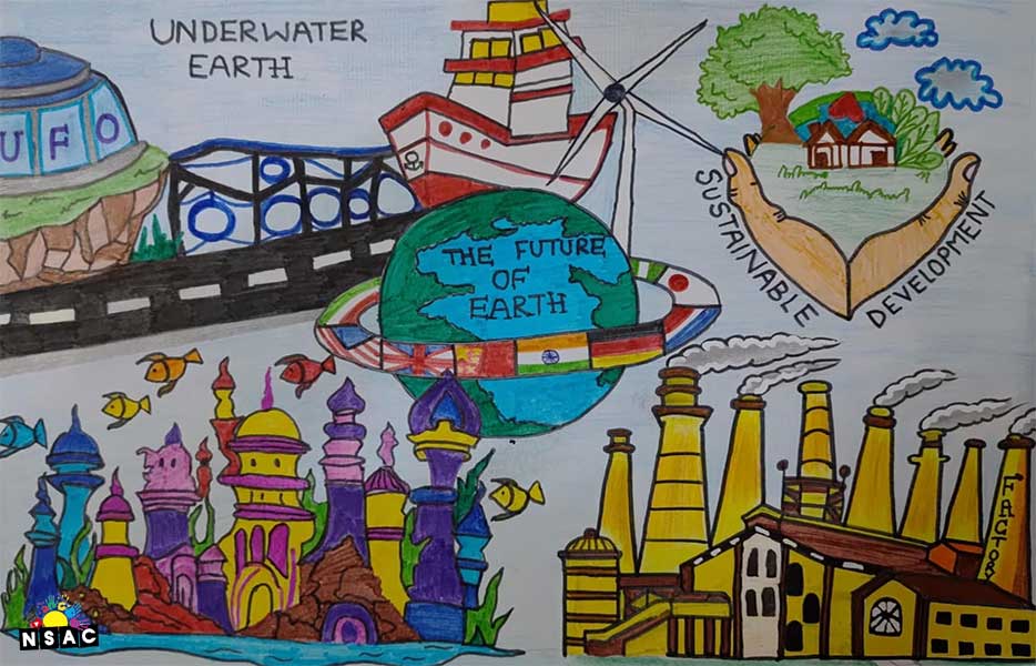 Artwork of Shivani Pandey in 21st All India Child Art Competition 2025, The Future of Earth - Online Competition, National Level Painting Competition for Kids, Painting Competition for Children, Online Painting Competition for Kids, Kids Art Competition, Children Art Contest, Drawing Competition for Children, Painting Competition in Delhi for Kids, Nav Shri Art & Culture Organisation, Himanshu Art Institute, Painting Competition Near Me, Painting Competition for Students, Painting Competition for School, Drawing Competition for School Students, Indian Art Contest, Art Competition, Painting Competition for School Students