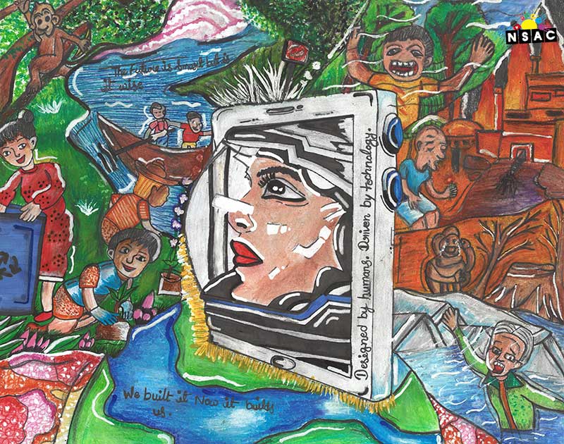 Artwork of Ayan Ahamad in 21st All India Child Art Competition 2025, The Future of Earth - Online Competition, National Level Painting Competition for Kids, Painting Competition for Children, Online Painting Competition for Kids, Kids Art Competition, Children Art Contest, Drawing Competition for Children, Painting Competition in Delhi for Kids, Nav Shri Art & Culture Organisation, Himanshu Art Institute, Painting Competition Near Me, Painting Competition for Students, Painting Competition for School, Drawing Competition for School Students, Indian Art Contest, Art Competition, Painting Competition for School Students