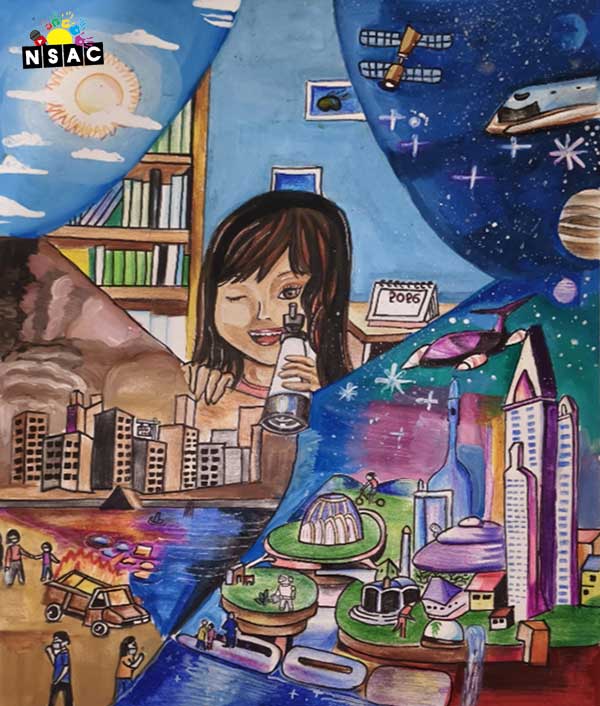 Artwork of Riya Kumari in 21st All India Child Art Competition 2025, The Future of Earth - Online Competition, National Level Painting Competition for Kids, Painting Competition for Children, Online Painting Competition for Kids, Kids Art Competition, Children Art Contest, Drawing Competition for Children, Painting Competition in Delhi for Kids, Nav Shri Art & Culture Organisation, Himanshu Art Institute, Painting Competition Near Me, Painting Competition for Students, Painting Competition for School, Drawing Competition for School Students, Indian Art Contest, Art Competition, Painting Competition for School Students