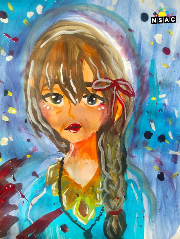 Artwork of Kanak Agarwal in 21st All India Child Art Competition 2025, The Future of Earth - Online Competition, National Level Painting Competition for Kids, Painting Competition for Children, Online Painting Competition for Kids, Kids Art Competition, Children Art Contest, Drawing Competition for Children, Painting Competition in Delhi for Kids, Nav Shri Art & Culture Organisation, Himanshu Art Institute, Painting Competition Near Me, Painting Competition for Students, Painting Competition for School, Drawing Competition for School Students, Indian Art Contest, Art Competition, Painting Competition for School Students