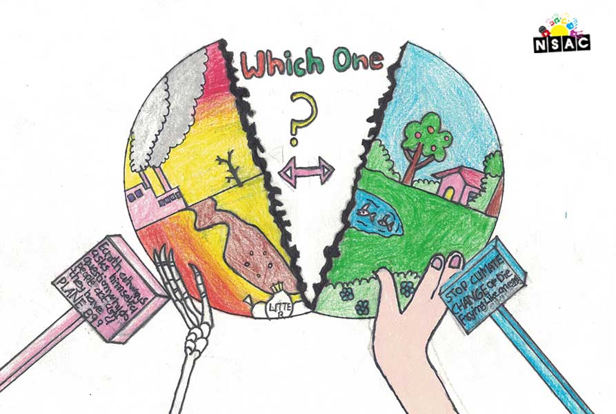 Artwork of Saiyad Midhatjaha Usamanbhai in 21st All India Child Art Competition 2025, The Future of Earth - Online Competition, National Level Painting Competition for Kids, Painting Competition for Children, Online Painting Competition for Kids, Kids Art Competition, Children Art Contest, Drawing Competition for Children, Painting Competition in Delhi for Kids, Nav Shri Art & Culture Organisation, Himanshu Art Institute, Painting Competition Near Me, Painting Competition for Students, Painting Competition for School, Drawing Competition for School Students, Indian Art Contest, Art Competition, Painting Competition for School Students