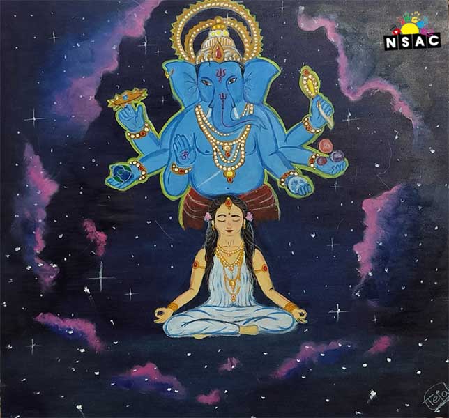 Artwork of Tejal Narendra Rajput in 21st All India Child Art Competition 2025, In Search of Inner Peace - Online Competition, National Level Painting Competition for Kids, Painting Competition for Children, Online Painting Competition for Kids, Kids Art Competition, Children Art Contest, Drawing Competition for Children, Painting Competition in Delhi for Kids, Nav Shri Art & Culture Organisation, Himanshu Art Institute, Painting Competition Near Me, Painting Competition for Students, Painting Competition for School, Drawing Competition for School Students, Indian Art Contest, Art Competition, Painting Competition for School Students