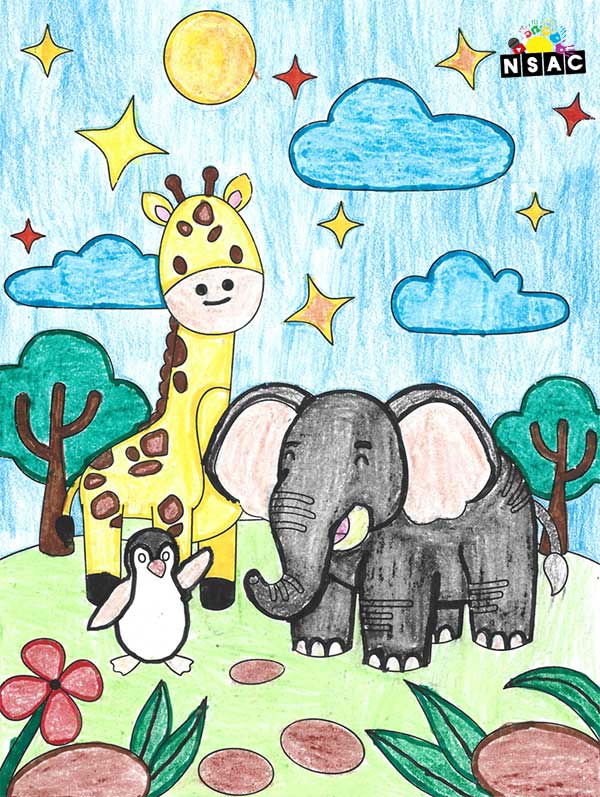 Artwork of Prathvick A in 21st All India Child Art Competition 2025, Online Art Competition for Kids, National Level Painting Competition for Kids, Painting Competition for Children, Online Painting Competition for Kids, Kids Art Competition, Children Art Contest, Drawing Competition for Children, Painting Competition in Delhi for Kids, Nav Shri Art & Culture Organisation, Himanshu Art Institute, Painting Competition Near Me, Painting Competition for Students, Painting Competition for School, Drawing Competition for School Students, Indian Art Contest, Art Competition, Painting Competition for School Students