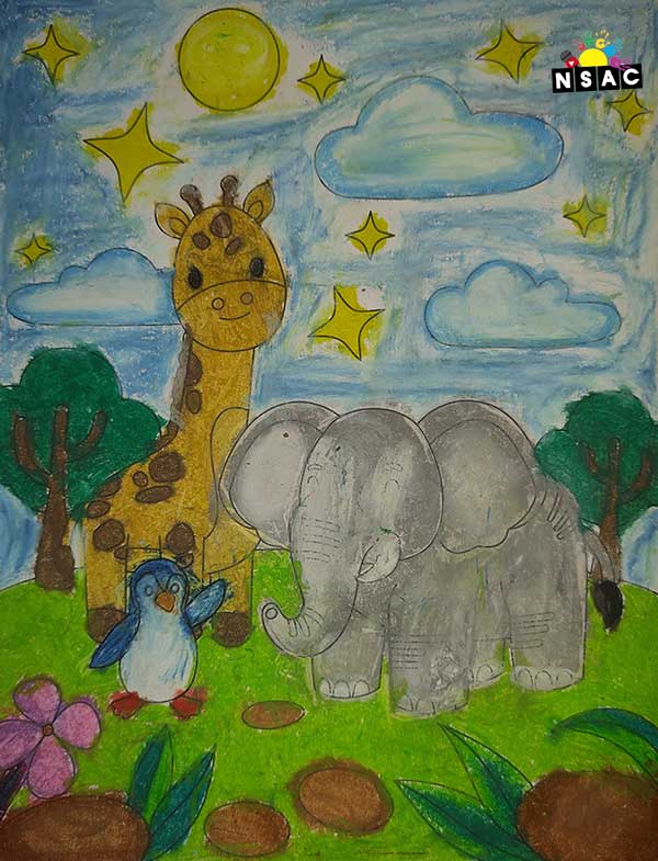 Artwork of Dhyuthi Arun Raj in 21st All India Child Art Competition 2025, Online Art Competition for Kids, National Level Painting Competition for Kids, Painting Competition for Children, Online Painting Competition for Kids, Kids Art Competition, Children Art Contest, Drawing Competition for Children, Painting Competition in Delhi for Kids, Nav Shri Art & Culture Organisation, Himanshu Art Institute, Painting Competition Near Me, Painting Competition for Students, Painting Competition for School, Drawing Competition for School Students, Indian Art Contest, Art Competition, Painting Competition for School Students