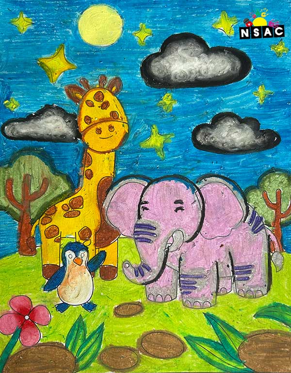 Artwork of Darsh Thakkar in 21st All India Child Art Competition 2025, Online Art Competition for Kids, National Level Painting Competition for Kids, Painting Competition for Children, Online Painting Competition for Kids, Kids Art Competition, Children Art Contest, Drawing Competition for Children, Painting Competition in Delhi for Kids, Nav Shri Art & Culture Organisation, Himanshu Art Institute, Painting Competition Near Me, Painting Competition for Students, Painting Competition for School, Drawing Competition for School Students, Indian Art Contest, Art Competition, Painting Competition for School Students