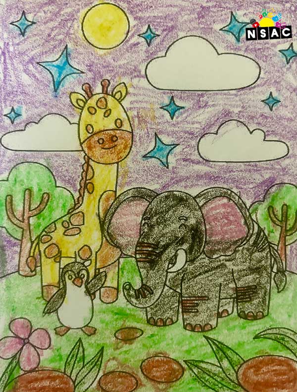 Artwork of Ryana Leutwin M A in 21st All India Child Art Competition 2025, Online Art Competition for Kids, National Level Painting Competition for Kids, Painting Competition for Children, Online Painting Competition for Kids, Kids Art Competition, Children Art Contest, Drawing Competition for Children, Painting Competition in Delhi for Kids, Nav Shri Art & Culture Organisation, Himanshu Art Institute, Painting Competition Near Me, Painting Competition for Students, Painting Competition for School, Drawing Competition for School Students, Indian Art Contest, Art Competition, Painting Competition for School Students