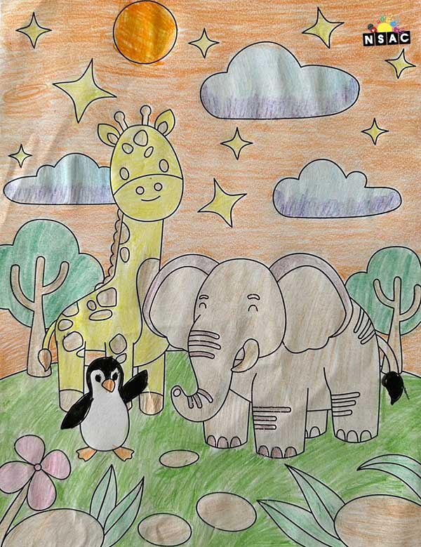 Artwork of Aarvi Thakkar in 21st All India Child Art Competition 2025, Online Art Competition for Kids, National Level Painting Competition for Kids, Painting Competition for Children, Online Painting Competition for Kids, Kids Art Competition, Children Art Contest, Drawing Competition for Children, Painting Competition in Delhi for Kids, Nav Shri Art & Culture Organisation, Himanshu Art Institute, Painting Competition Near Me, Painting Competition for Students, Painting Competition for School, Drawing Competition for School Students, Indian Art Contest, Art Competition, Painting Competition for School Students