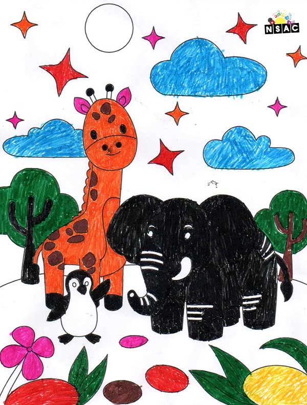 Artwork of Moulika Buith in 21st All India Child Art Competition 2025, Online Art Competition for Kids, National Level Painting Competition for Kids, Painting Competition for Children, Online Painting Competition for Kids, Kids Art Competition, Children Art Contest, Drawing Competition for Children, Painting Competition in Delhi for Kids, Nav Shri Art & Culture Organisation, Himanshu Art Institute, Painting Competition Near Me, Painting Competition for Students, Painting Competition for School, Drawing Competition for School Students, Indian Art Contest, Art Competition, Painting Competition for School Students