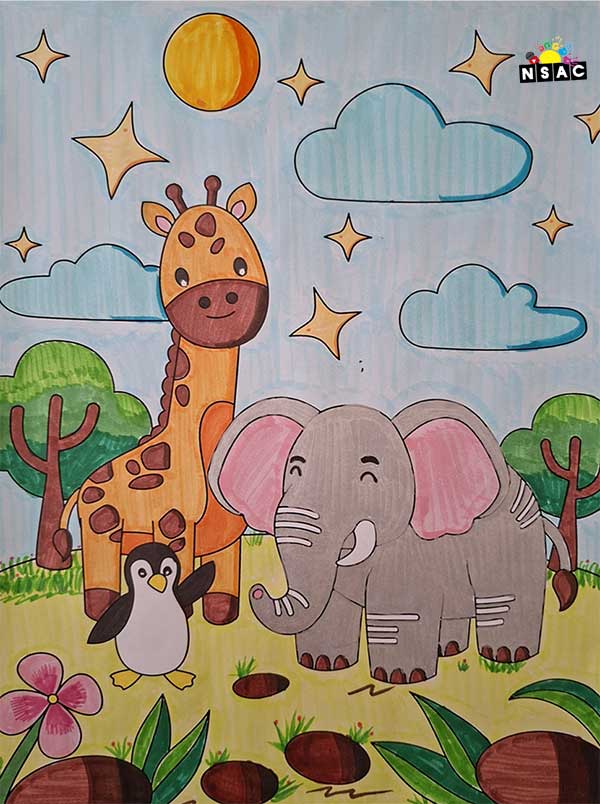 Artwork of Ira Jagadish Metri in 21st All India Child Art Competition 2025, Online Art Competition for Kids, National Level Painting Competition for Kids, Painting Competition for Children, Online Painting Competition for Kids, Kids Art Competition, Children Art Contest, Drawing Competition for Children, Painting Competition in Delhi for Kids, Nav Shri Art & Culture Organisation, Himanshu Art Institute, Painting Competition Near Me, Painting Competition for Students, Painting Competition for School, Drawing Competition for School Students, Indian Art Contest, Art Competition, Painting Competition for School Students