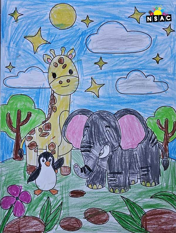 Artwork of Harshiv.J in 21st All India Child Art Competition 2025, Online Art Competition for Kids, National Level Painting Competition for Kids, Painting Competition for Children, Online Painting Competition for Kids, Kids Art Competition, Children Art Contest, Drawing Competition for Children, Painting Competition in Delhi for Kids, Nav Shri Art & Culture Organisation, Himanshu Art Institute, Painting Competition Near Me, Painting Competition for Students, Painting Competition for School, Drawing Competition for School Students, Indian Art Contest, Art Competition, Painting Competition for School Students