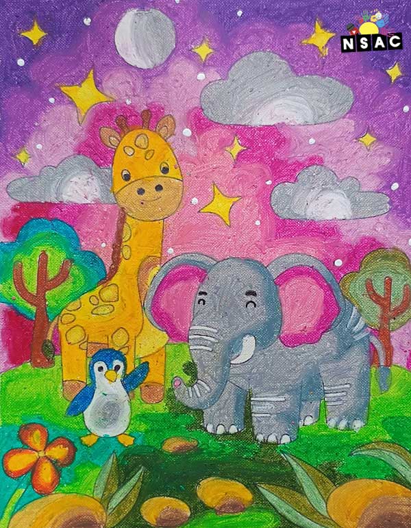 Artwork of Sadhana S in 21st All India Child Art Competition 2025, Online Art Competition for Kids, National Level Painting Competition for Kids, Painting Competition for Children, Online Painting Competition for Kids, Kids Art Competition, Children Art Contest, Drawing Competition for Children, Painting Competition in Delhi for Kids, Nav Shri Art & Culture Organisation, Himanshu Art Institute, Painting Competition Near Me, Painting Competition for Students, Painting Competition for School, Drawing Competition for School Students, Indian Art Contest, Art Competition, Painting Competition for School Students