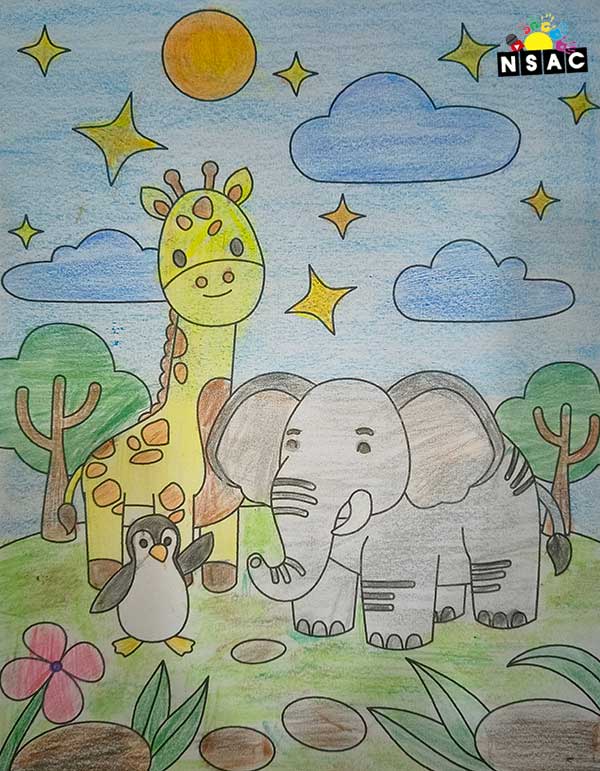 Artwork of Divam Gandhi in 21st All India Child Art Competition 2025, Online Art Competition for Kids, National Level Painting Competition for Kids, Painting Competition for Children, Online Painting Competition for Kids, Kids Art Competition, Children Art Contest, Drawing Competition for Children, Painting Competition in Delhi for Kids, Nav Shri Art & Culture Organisation, Himanshu Art Institute, Painting Competition Near Me, Painting Competition for Students, Painting Competition for School, Drawing Competition for School Students, Indian Art Contest, Art Competition, Painting Competition for School Students