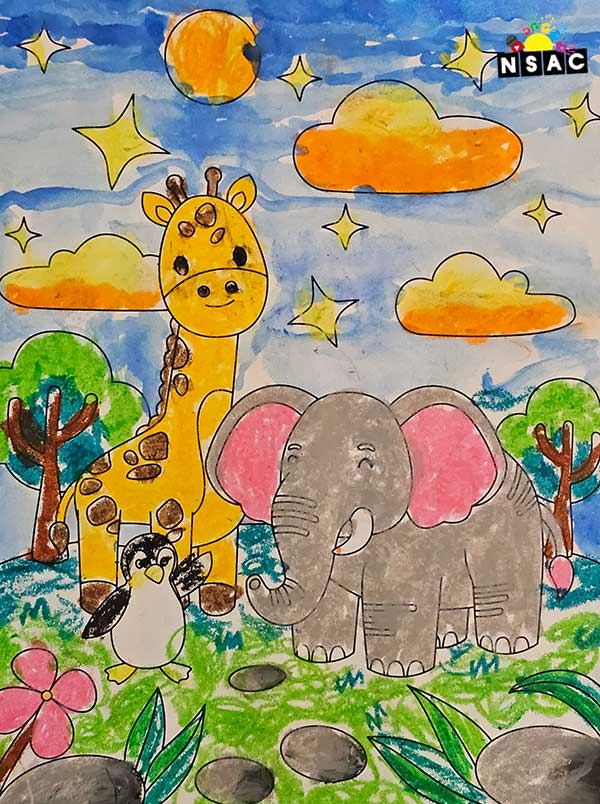 Artwork of Tanishka Midhun in 21st All India Child Art Competition 2025, Online Art Competition for Kids, National Level Painting Competition for Kids, Painting Competition for Children, Online Painting Competition for Kids, Kids Art Competition, Children Art Contest, Drawing Competition for Children, Painting Competition in Delhi for Kids, Nav Shri Art & Culture Organisation, Himanshu Art Institute, Painting Competition Near Me, Painting Competition for Students, Painting Competition for School, Drawing Competition for School Students, Indian Art Contest, Art Competition, Painting Competition for School Students