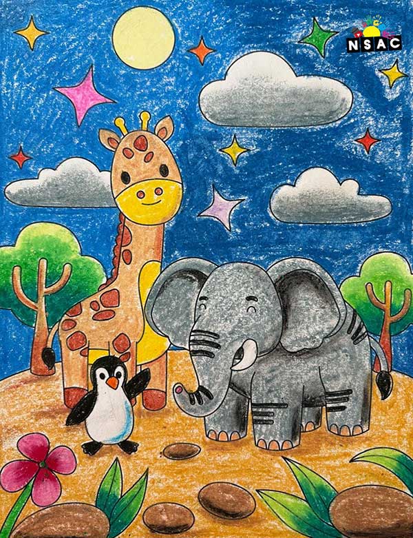 Artwork of Stavya Shrivastav in 21st All India Child Art Competition 2025, Online Art Competition for Kids, National Level Painting Competition for Kids, Painting Competition for Children, Online Painting Competition for Kids, Kids Art Competition, Children Art Contest, Drawing Competition for Children, Painting Competition in Delhi for Kids, Nav Shri Art & Culture Organisation, Himanshu Art Institute, Painting Competition Near Me, Painting Competition for Students, Painting Competition for School, Drawing Competition for School Students, Indian Art Contest, Art Competition, Painting Competition for School Students