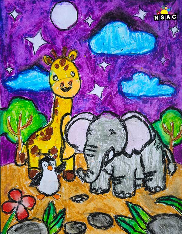 Artwork of Tanush Raut in 21st All India Child Art Competition 2025, Online Art Competition for Kids, National Level Painting Competition for Kids, Painting Competition for Children, Online Painting Competition for Kids, Kids Art Competition, Children Art Contest, Drawing Competition for Children, Painting Competition in Delhi for Kids, Nav Shri Art & Culture Organisation, Himanshu Art Institute, Painting Competition Near Me, Painting Competition for Students, Painting Competition for School, Drawing Competition for School Students, Indian Art Contest, Art Competition, Painting Competition for School Students