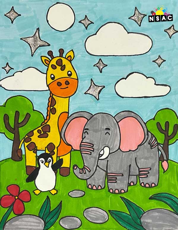 Artwork of Aaryansh Tiwari in 21st All India Child Art Competition 2025, Online Art Competition for Kids, National Level Painting Competition for Kids, Painting Competition for Children, Online Painting Competition for Kids, Kids Art Competition, Children Art Contest, Drawing Competition for Children, Painting Competition in Delhi for Kids, Nav Shri Art & Culture Organisation, Himanshu Art Institute, Painting Competition Near Me, Painting Competition for Students, Painting Competition for School, Drawing Competition for School Students, Indian Art Contest, Art Competition, Painting Competition for School Students