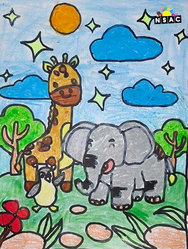 Artwork of Manchiraju Lakshmi Sai Akshaya in 21st All India Child Art Competition 2025, Online Art Competition for Kids, National Level Painting Competition for Kids, Painting Competition for Children, Online Painting Competition for Kids, Kids Art Competition, Children Art Contest, Drawing Competition for Children, Painting Competition in Delhi for Kids, Nav Shri Art & Culture Organisation, Himanshu Art Institute, Painting Competition Near Me, Painting Competition for Students, Painting Competition for School, Drawing Competition for School Students, Indian Art Contest, Art Competition, Painting Competition for School Students