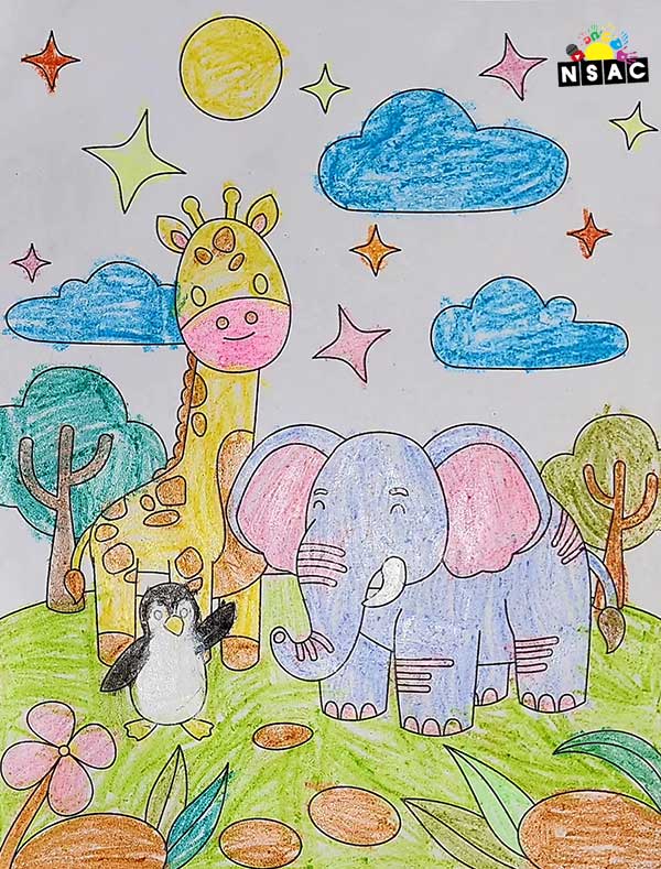 Artwork of Viransh Jain in 21st All India Child Art Competition 2025, Online Art Competition for Kids, National Level Painting Competition for Kids, Painting Competition for Children, Online Painting Competition for Kids, Kids Art Competition, Children Art Contest, Drawing Competition for Children, Painting Competition in Delhi for Kids, Nav Shri Art & Culture Organisation, Himanshu Art Institute, Painting Competition Near Me, Painting Competition for Students, Painting Competition for School, Drawing Competition for School Students, Indian Art Contest, Art Competition, Painting Competition for School Students