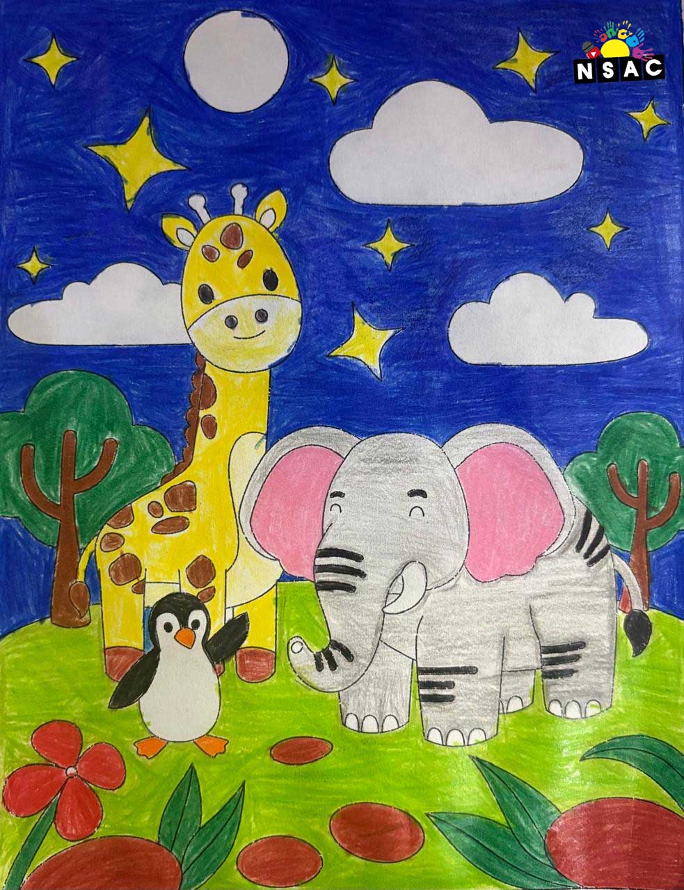 Artwork of Vihaan Gupta in 21st All India Child Art Competition 2025, Online Art Competition for Kids, National Level Painting Competition for Kids, Painting Competition for Children, Online Painting Competition for Kids, Kids Art Competition, Children Art Contest, Drawing Competition for Children, Painting Competition in Delhi for Kids, Nav Shri Art & Culture Organisation, Himanshu Art Institute, Painting Competition Near Me, Painting Competition for Students, Painting Competition for School, Drawing Competition for School Students, Indian Art Contest, Art Competition, Painting Competition for School Students