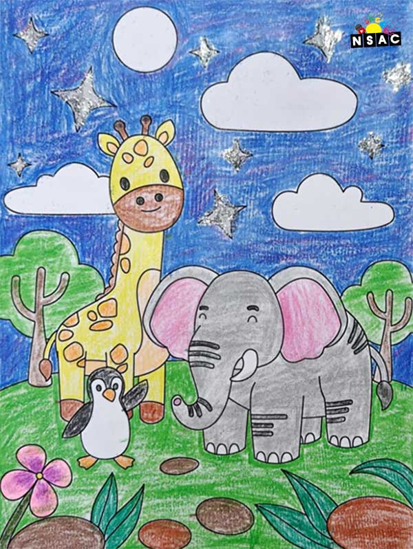 Artwork of Vaanya Singhal in 21st All India Child Art Competition 2025, Online Art Competition for Kids, National Level Painting Competition for Kids, Painting Competition for Children, Online Painting Competition for Kids, Kids Art Competition, Children Art Contest, Drawing Competition for Children, Painting Competition in Delhi for Kids, Nav Shri Art & Culture Organisation, Himanshu Art Institute, Painting Competition Near Me, Painting Competition for Students, Painting Competition for School, Drawing Competition for School Students, Indian Art Contest, Art Competition, Painting Competition for School Students