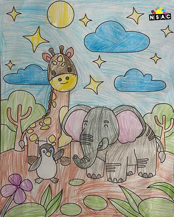 Artwork of Dhruv Agarwal in 21st All India Child Art Competition 2025, Online Art Competition for Kids, National Level Painting Competition for Kids, Painting Competition for Children, Online Painting Competition for Kids, Kids Art Competition, Children Art Contest, Drawing Competition for Children, Painting Competition in Delhi for Kids, Nav Shri Art & Culture Organisation, Himanshu Art Institute, Painting Competition Near Me, Painting Competition for Students, Painting Competition for School, Drawing Competition for School Students, Indian Art Contest, Art Competition, Painting Competition for School Students