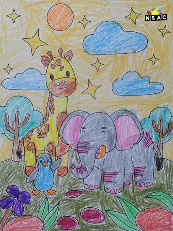 Artwork of Raghavi.U in 21st All India Child Art Competition 2025, Online Art Competition for Kids, National Level Painting Competition for Kids, Painting Competition for Children, Online Painting Competition for Kids, Kids Art Competition, Children Art Contest, Drawing Competition for Children, Painting Competition in Delhi for Kids, Nav Shri Art & Culture Organisation, Himanshu Art Institute, Painting Competition Near Me, Painting Competition for Students, Painting Competition for School, Drawing Competition for School Students, Indian Art Contest, Art Competition, Painting Competition for School Students