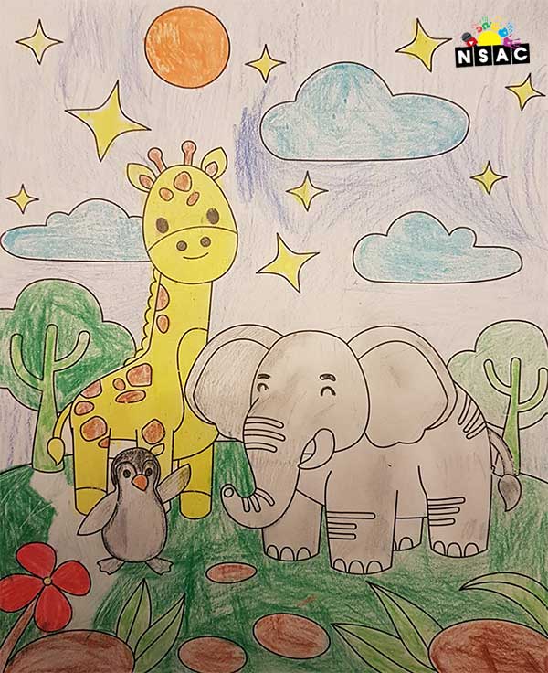 Artwork of Veda Agrawal in 21st All India Child Art Competition 2025, Online Art Competition for Kids, National Level Painting Competition for Kids, Painting Competition for Children, Online Painting Competition for Kids, Kids Art Competition, Children Art Contest, Drawing Competition for Children, Painting Competition in Delhi for Kids, Nav Shri Art & Culture Organisation, Himanshu Art Institute, Painting Competition Near Me, Painting Competition for Students, Painting Competition for School, Drawing Competition for School Students, Indian Art Contest, Art Competition, Painting Competition for School Students