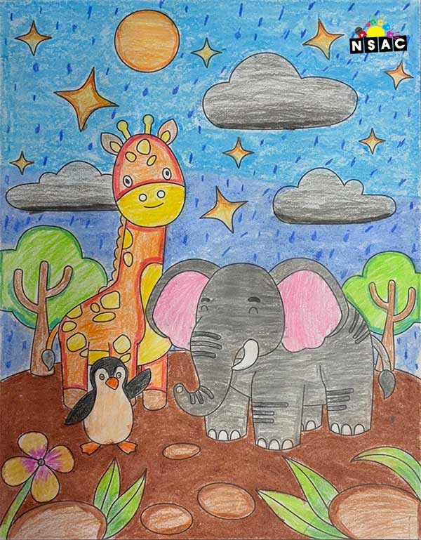 Artwork of Kothaiyazhisai.G in 21st All India Child Art Competition 2025, Online Art Competition for Kids, National Level Painting Competition for Kids, Painting Competition for Children, Online Painting Competition for Kids, Kids Art Competition, Children Art Contest, Drawing Competition for Children, Painting Competition in Delhi for Kids, Nav Shri Art & Culture Organisation, Himanshu Art Institute, Painting Competition Near Me, Painting Competition for Students, Painting Competition for School, Drawing Competition for School Students, Indian Art Contest, Art Competition, Painting Competition for School Students